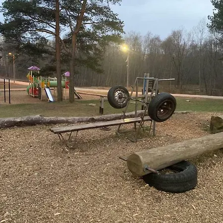 ореховая горка с балконом и лифтом *