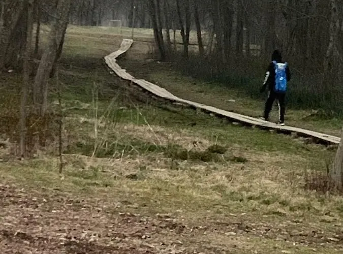 ореховая горка с балконом и лифтом * نارفا